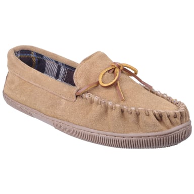 Cotswold Suede Alberta Slipper / Mens Slippers (Beige)