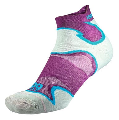 1000 Mile - Calcetines acolchados para mujer Double Layer Fusion Ankle Running - Morado / Kingfisher