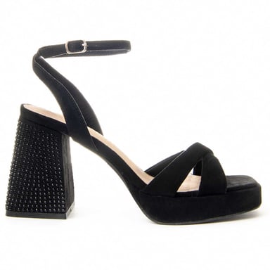 MonteHögklackad Sandal Festsand3 Negro