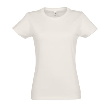 SOLS Womens/Ladies Imperial Short-Sleeved T-Shirt (Off White)
