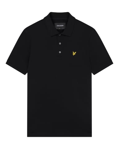 Lyle & Scott Plain Polo Shirt in Black