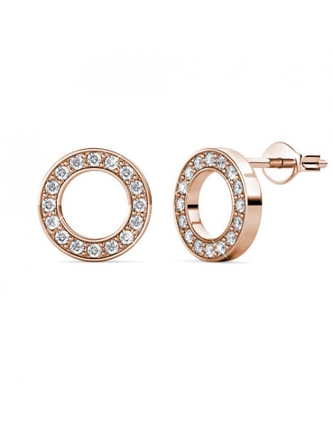 Pendientes Ophir - Oro rosa y cristal