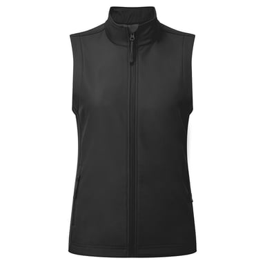 Premier Womens/Ladies Windchecker Recycled Printable Gilet (Black)