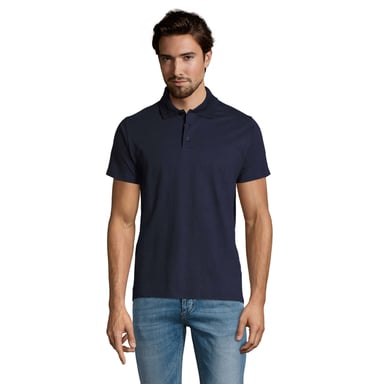 SOLS Mens Prescott Jersey Polo Shirt (French Navy)