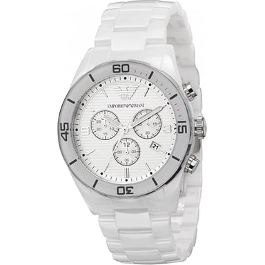 Emporio Armani AR1424 White Ceramica Men's Watch
