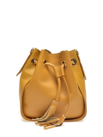 Carla Ferreri SS22 CF 1400 Mustard Leather Bag