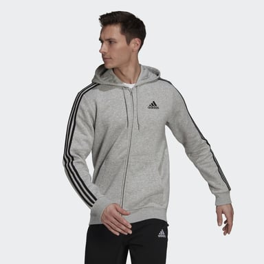 Essentials Fleece 3-Stripes Full-Zip Hoodie