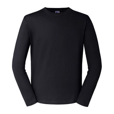Russell Mens Classic Long-Sleeved T-Shirt (Black)