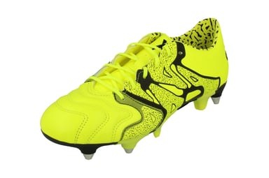 Adidas X 15.1 SG Leather Mens FootballYellow Trainers