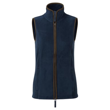 Premier Womens/Ladies Artisan Fleece Gilet (Navy/Brown)
