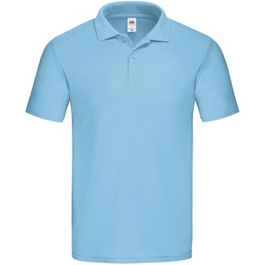 Fruit of the Loom Mens Original Pique Polo Shirt (Sky Blue)