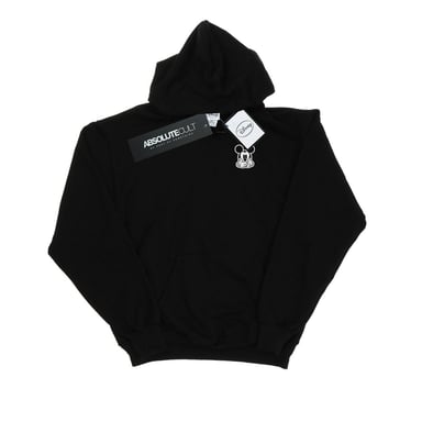 Disney Boys Mickey Mouse Dont Speak Breast Print Hoodie (Black)