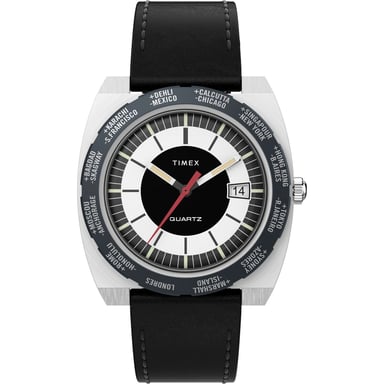 Timex World Time Reissue Men's Black Watch TW2V69500