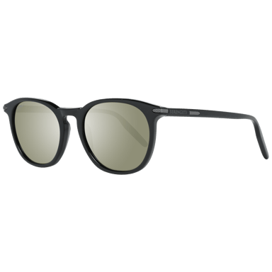 Serengeti redondo unisex negro brillante mineral polarizado 555 nm arlie