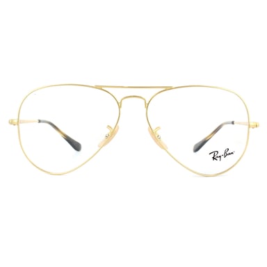 Montura de gafas unisex Ray-Ban Aviator Oro para mujer