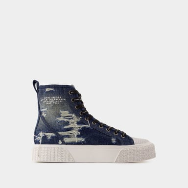 Marc Jacobs The High Top Sneakers - - Algodón - Azul
