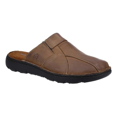 Hush Puppies Mens Carson Leather Mules (Brown)