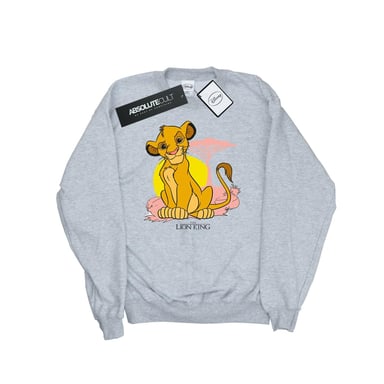 Disney Womens/Ladies The Lion King Simba Pastel Sweatshirt (Sports Grey)