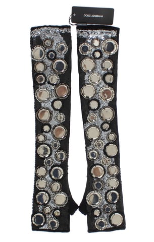 Guantes de cachemira con lentejuelas