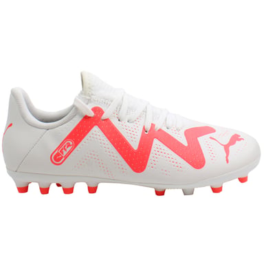 Zapatillas de fútbol para niños Puma Future Play MG Jr en color blanco