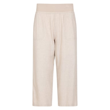 Mountain Warehouse Womens/Ladies Skye Linen Blend Capri (Beige)