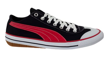 PUMA 917 Lace Up Mens Black Red Textile Bajo Entrenadores 345391 30