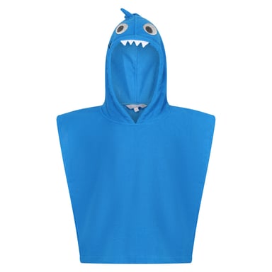 Regatta Childrens/Kids Bubbles The Shark Hooded Towel (Hawaiian Blue)
