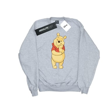 Disney Mens Winnie The Pooh Cute Sweatshirt (Sports Grey)