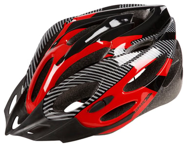 Trespass Adults Unisex Crankster Cycling Helmet (Red X)