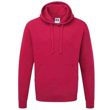 Russell Colour Mens Hooded Sweatshirt / Hoodie (Fuchsia)