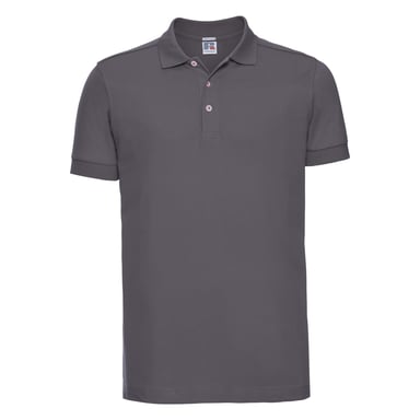 Russell Mens Stretch Short Sleeve Polo Shirt (Convoy Grey)