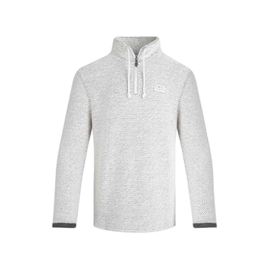 Weird Fish Mens Cruiser Macaroni Quarter Zip Pullover (Ecru)
