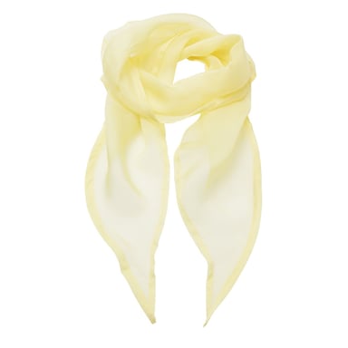 Premier Unisex Adult Colours Chiffon Scarf (Lemon)