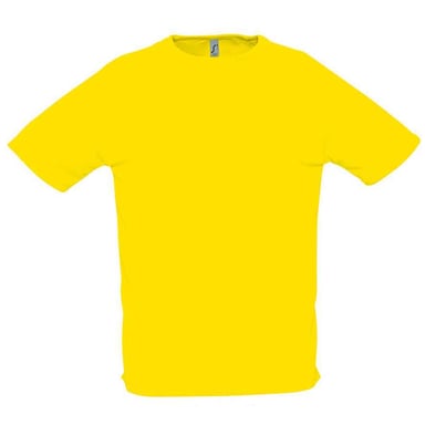 SOLS Mens Sporty Raglan T-Shirt (Lemon)