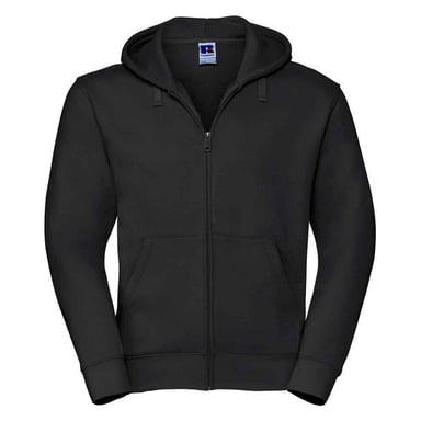 Russell Mens Authentic Hooded Sweatshirt (Black)