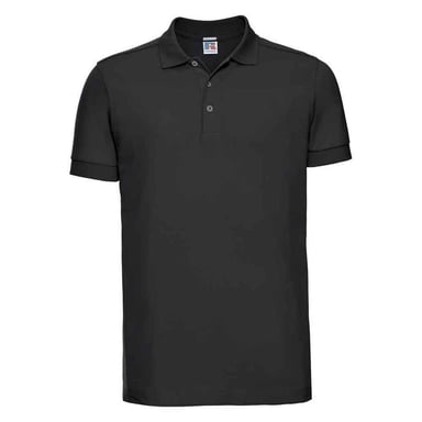 Russell Mens Stretch Polo Shirt (Black)