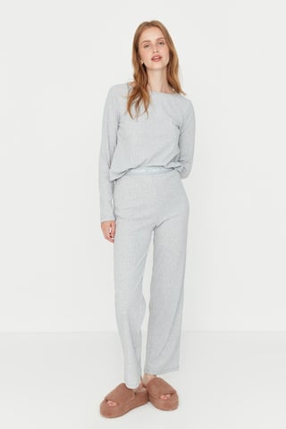 Trendyol Women's Crew neck Pajama Set