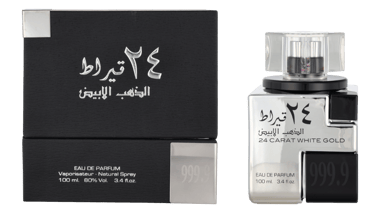 Lattafa 24 Quilates Oro Blanco EDP Spray 100 ml