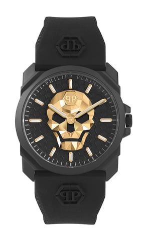 Philipp Plein El Rey $kull Reloj Negro para Hombre PWLAA0322