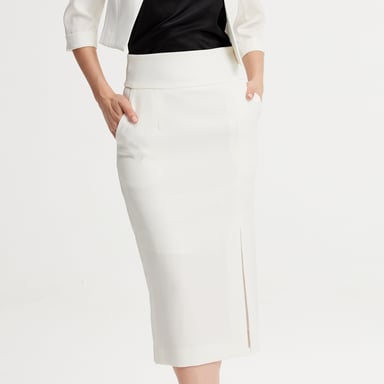 Front Slit Pencil Skirt