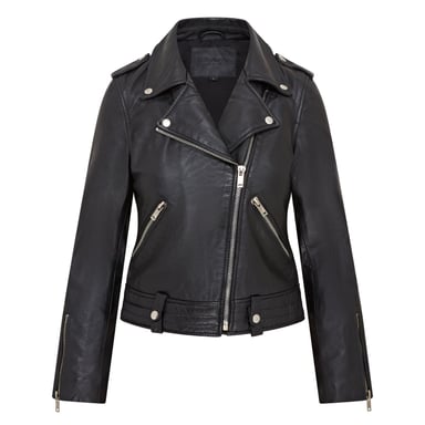 Chaqueta de cuero negra Brando para mujer - Chennai