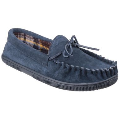 Cotswold Suede Alberta Slipper / Mens Slippers (Navy)