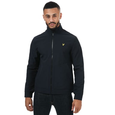 Men's Lyle And Scott Funnel Neck Softshell Jacket in Navy