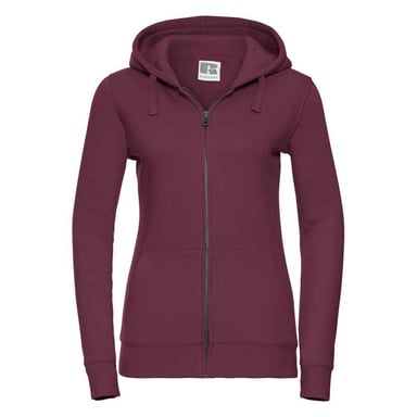 Russell Womens/Ladies Authentic Full Zip Hoodie (Burgundy)
