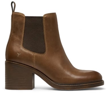 Botines Chelsea de plataforma clásicos de cuero color tostado para mujer de Windsor Smith - Varsity