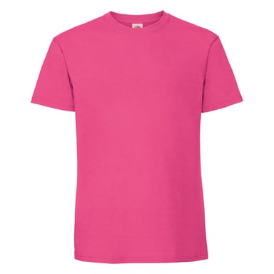 Fruit Of The Loom Mens Iconic 195 Ringspun Premium Tshirt (Fuchsia)