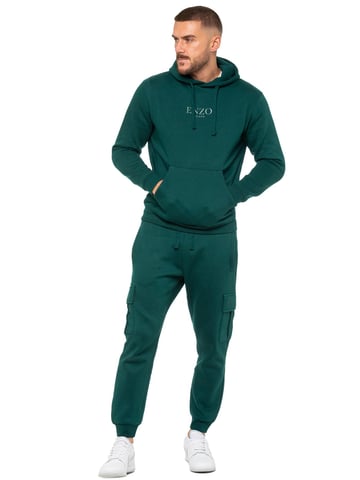 Enzo | Jersey de hombre Hoodie Tracksuit Set - Verde