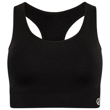 Dare 2b Womens/Ladies Dont Sweat It Sports Bra (Black/Black)