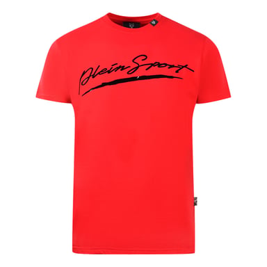 Plein Sport Brand Signature Logo camiseta roja