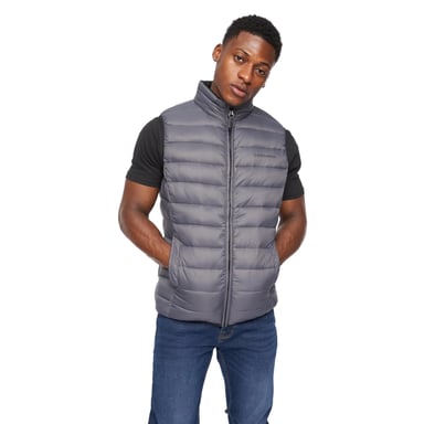 Crosshatch Mens Gattering Gilet (Charcoal)